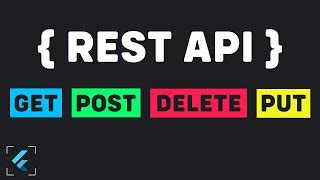 Rest Api Integration In Flutter Get Post Put Patch Delete Methods