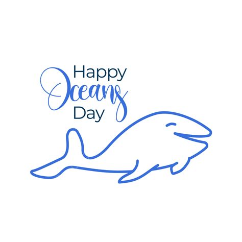 World Oceans Day Vector Hd Images World Oceans Day Dolphine World