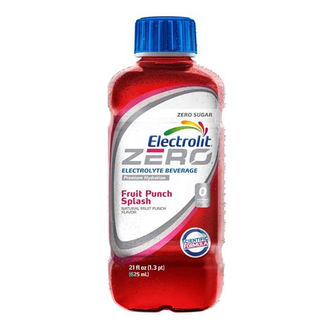 PR ELECTROLIT ZERO, FRUIT PUNCH SPLASH, 21.0 OZ BOTTLE - Walmart.com