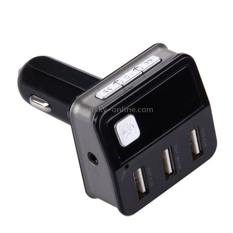 SUNSKY Multifunctional Wireless Bluetooth 5 2A 3 USB Ports Car