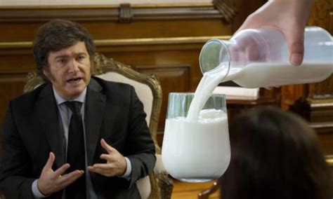 Cuánto vale un litro de leche La respuesta de Milei ante la