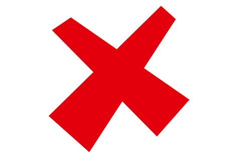 Red Cross Symbol Flat No Sign Wrong Ch Graphic By Microvectorone