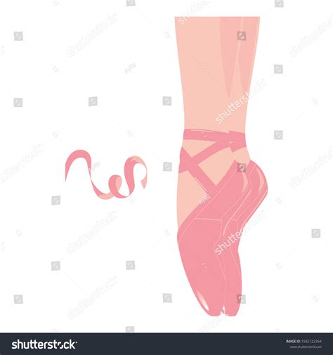 Hand Drawn Ballet Dancer Legs Pointe Stock Vector Royalty Free