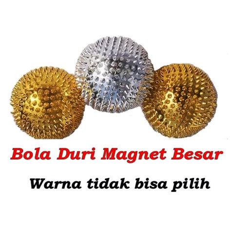 Jual BOLA DURI MAGNET BESAR BOLA REFLEKSI BOLA MAGNET REFLEKSI GOLD