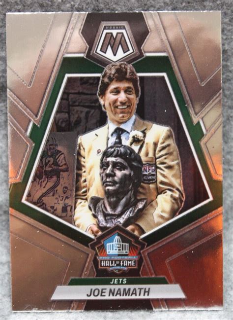 Panini Mosaic Joe Namath Hall Of Fame Jets Ebay