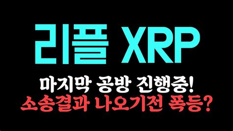 리플 Xrp 3월전 폭등 마지막 소송공방 진행중 소송결과 나오기전 폭등 가능할까 리플 Xrp 리플 Xrp코인전망