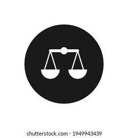 Scales Justice Icon Vector Illustration Stock Vector Royalty Free