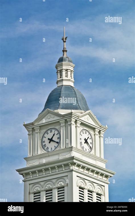 Clock Tower On The Nassau County Courthouse Built 1891 And Is Oldest