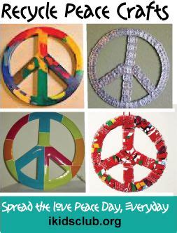 Recycle Peace Crafts For Peace Day Sept 22 | Peace crafts, Peace, World peace day