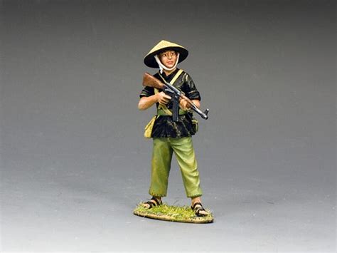 Female Vc With Ak47 Single Vietnam Era Figure Vn169 Metal Toy