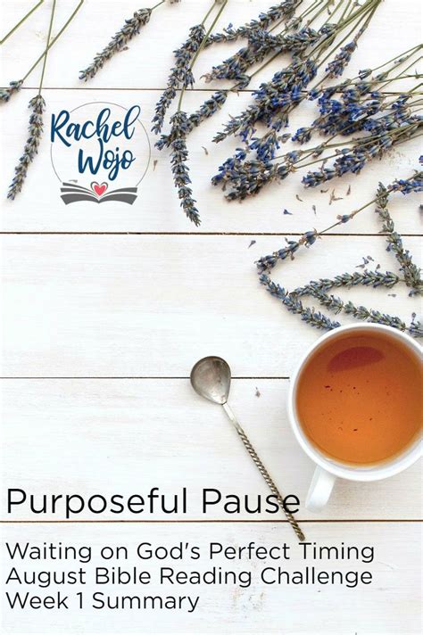 Purposeful Pause Bible Reading Challenge Week 1 Summary Reading