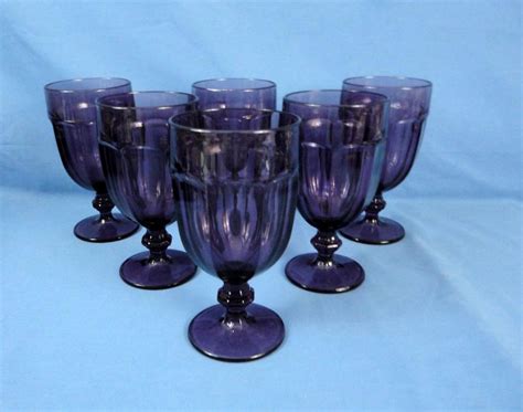 Purple Depression Glass Goblets