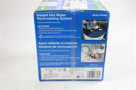 Watts Instant Hot Water Recirculating System Property Room