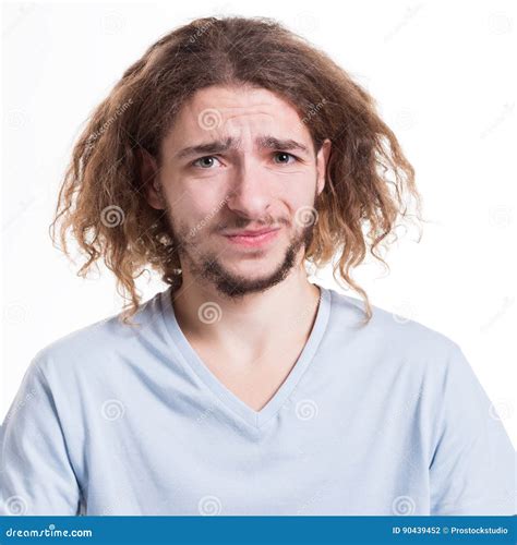 Negative Human Emotion Man Expressing Disgust Stock Photo Image Of