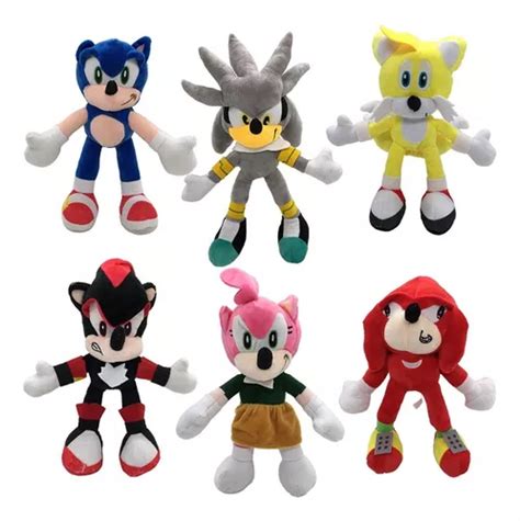 Kit Pel Cia Sonic Boneco Tails Knuckles Shadow Silver Frete Gr Tis