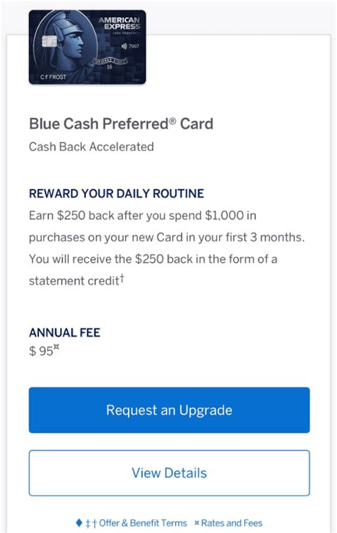 Targeted American Express Blue Cash Preferred Upgrade Offer