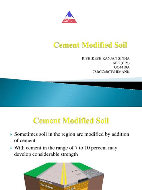 Cement Modified Soil Pdf Soil Cement
