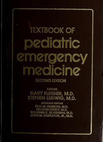 Textbook Of Pediatric Emergency Medicine Fleisher Gary R Gary