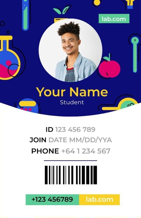 Free School Id Card Template To Edit Online Wepik