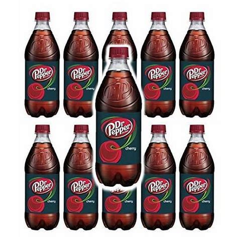 Doctor Cherry 20oz Soda Bottles Pack Of 12 Total Of 240 Fl Oz