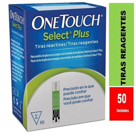 Tiras Reagentes One Touch Select Plus Medir Glicemia Unidades