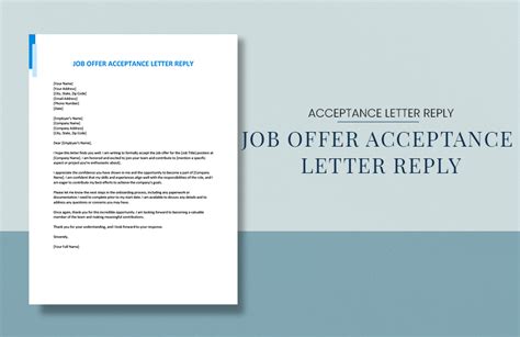 What Does A Job Acceptance Letter Look Like