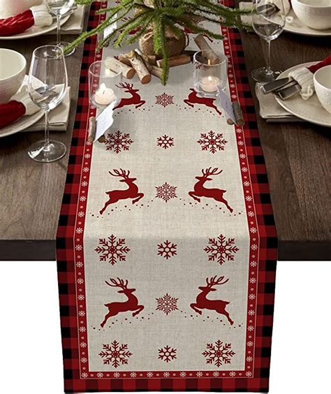 Christmas Pine Tree Table Runner