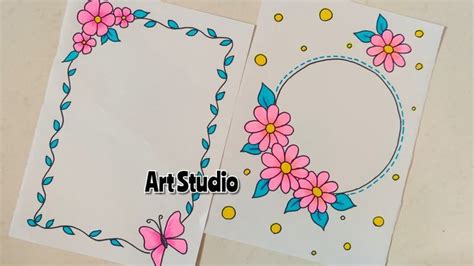 Pin on Front page or cover page designs or Border designs for school ...