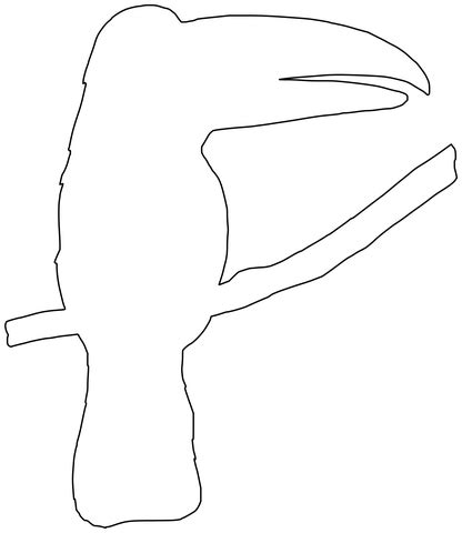 Shape Of Toucan Free Printable Papercraft Templates