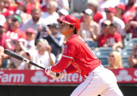 エンゼルス大谷翔平が「足」でも魅せた 3者連続アーチの後に内野安打で今季6度目のマルチ達成 Mlb写真ニュース 日刊スポーツ