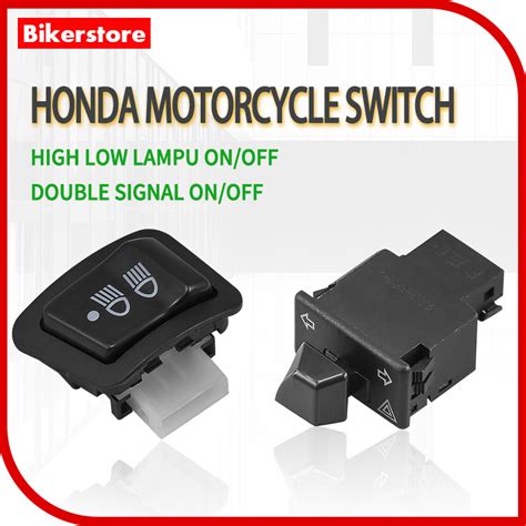 3 Pins 5 Pins HONDA RS150 Double Signal Switch Button Hi Lo Beam Lampu