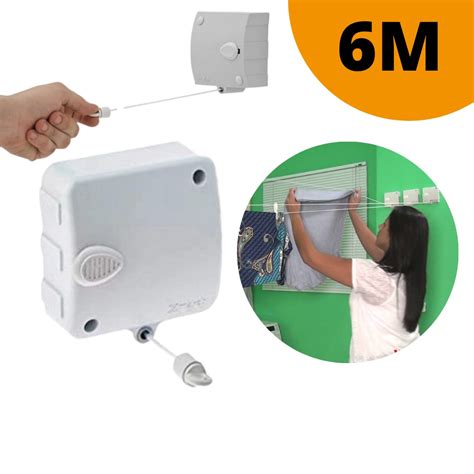 Varal Retrátil Na Shopee - Varal Modular Retrátil Automático 1 módulo De 6 Metros | Shopee Brasil