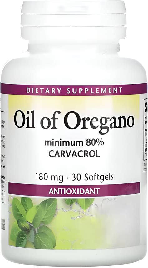 Aceite de Oregano Carvacrol 80 180 mg 30 Cápsulas Amazon mx