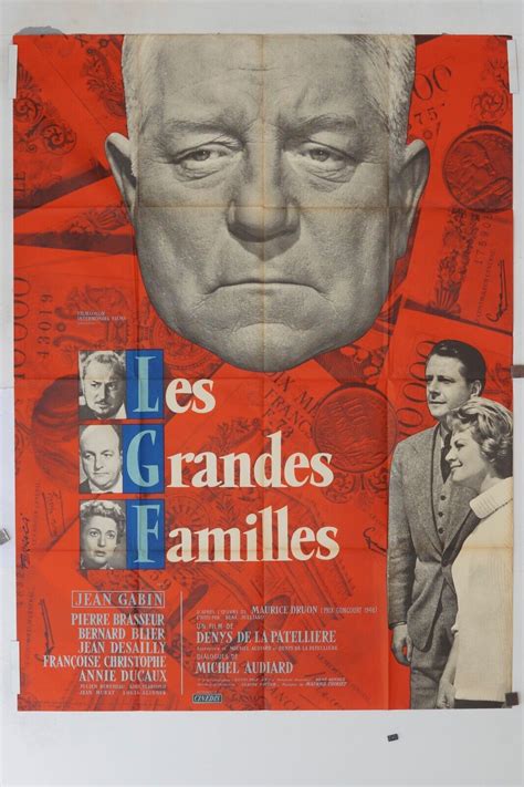 Les Grandes Familles Original Movie Poster X Jean Gabin Ebay