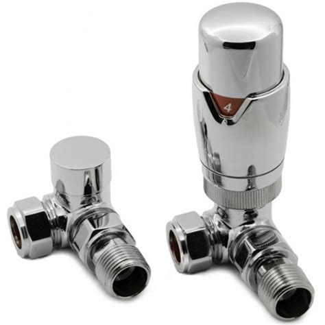 Reina Modal Chrome Trv Corner Radiator Valve Radiator Valves From Taps Uk