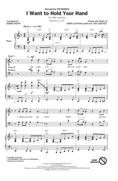 I Want To Hold Your Hand By The Beatles Guitar Sheet Music