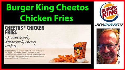 Burger King Cheetos Chicken Fries Review JKMCraveTV YouTube