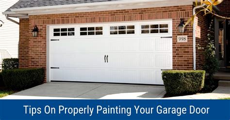 Tips On Properly Painting Your Garage Door