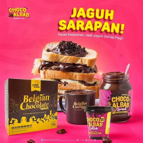 choco albab spread hazelnut belgian chocolate drink gx  minuman