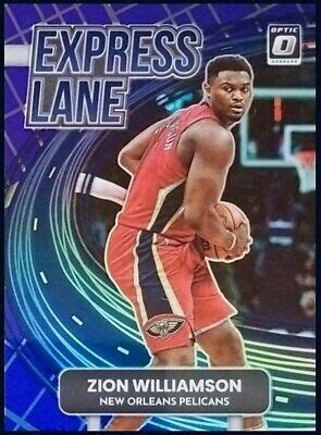 Zion Williamson Panini Donruss Optic Express Lane Prizm