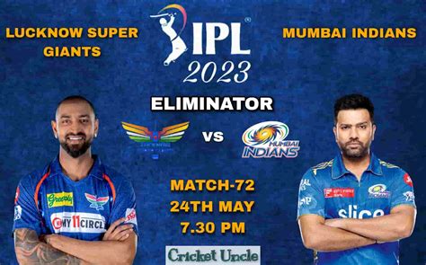 Ipl Eliminator Match Prediction Lsg Vs Mi Can Lsg Continue