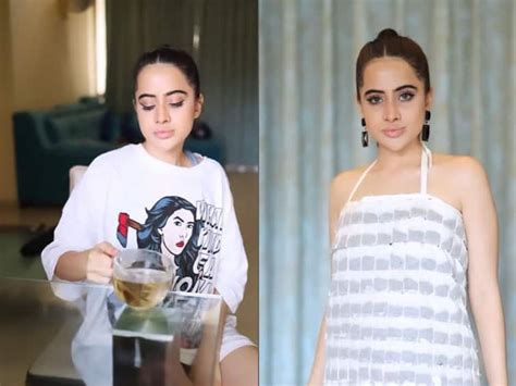 Urfi Javed Impresses Fans With A Tea Bag Dress A Fan Asks Fashion