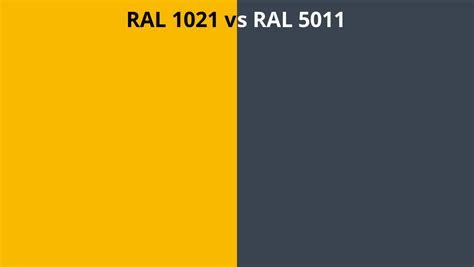 Ral 1021 Vs 5011 Ral Colour Chart Uk