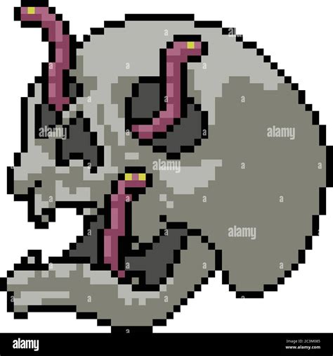 Skull Pixel Art Halloween Pixel Art Pixel Art X Grid Thirstymag