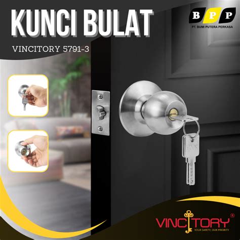 Jual Kunci Pintu Handle Bulat Stainless Komp Keys System Handle Bulat