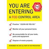 Shop Fabufacture Fod Sign A2 Matt Laminated Poster Safety Signs