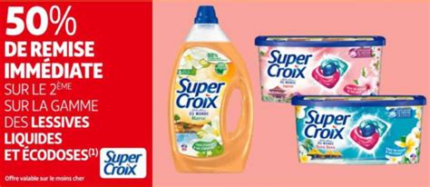 Anti Crise Fr Lessive Liquide Ou Trio Caps Super Croix Chez Auchan