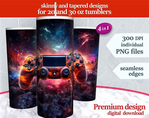 PS Controller Action Design High Quality Downloadable Unique Tumbler ...