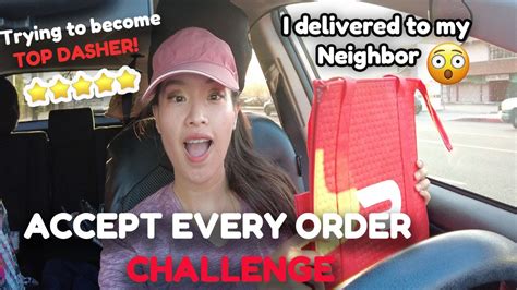 I Accept Every Order DoorDash Challenge To Become Top Dasher Ride Along