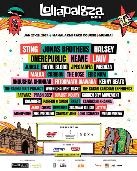 Lollapalooza India Line Up Roby Sunshine